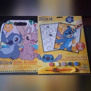 Disney Stitch Art Set with Blue and Yellow